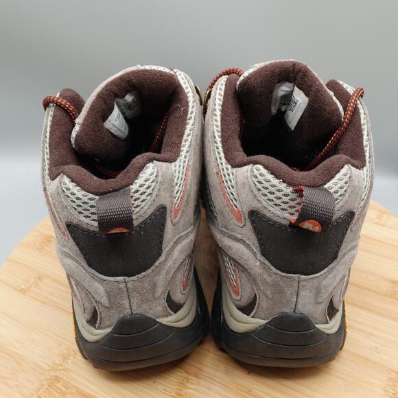 Merrell Boots Womens 9W Moab 2 Waterproof Bungee Cord Mid Hiking WJ06058W EUC - Picture 4 of 9